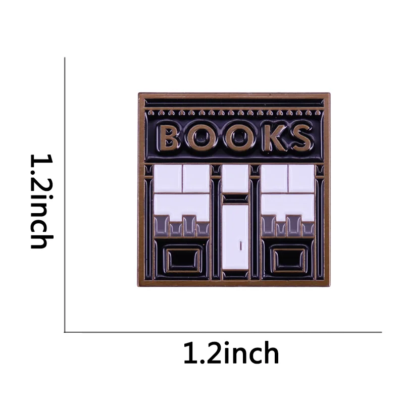 Магазин книг эмалированная булавка для чтения значок влюбленных брошь материалы