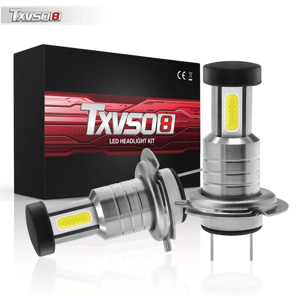 

2pcs Car H7 LED Headlight Bulbs 12V 24V 110W 30000LM Headlight Conversion Kit Auto Bulb High or Low Beam 6000K Fog Headlamp