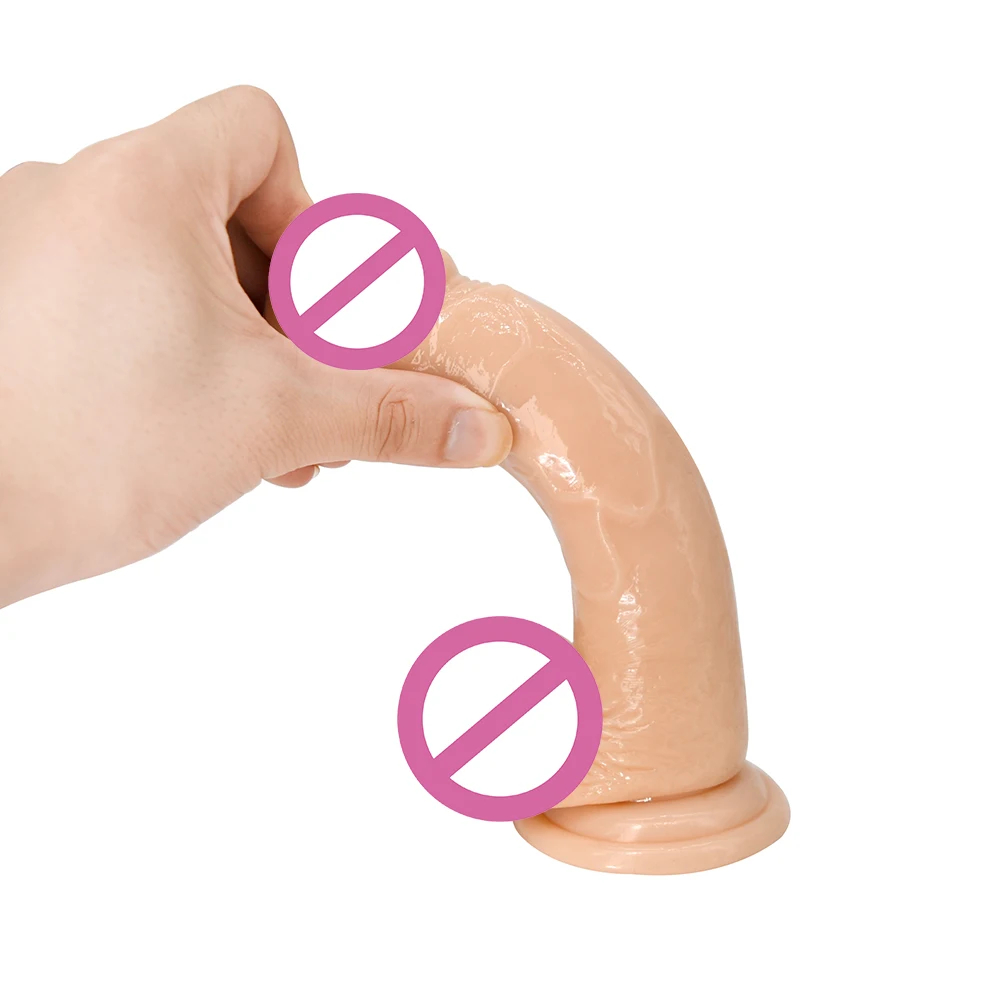 Реалистичный мягкий Желейный фаллоимитатор Анальная пробка пенис сильная