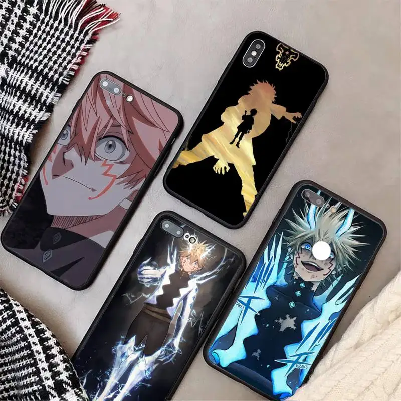 

Luck Voltia Black Clover anime Phone Case For Xiaomi 8 9 10t A2 Pro MIX2 2S MAX3 note 9cc 10 pro lite Cover
