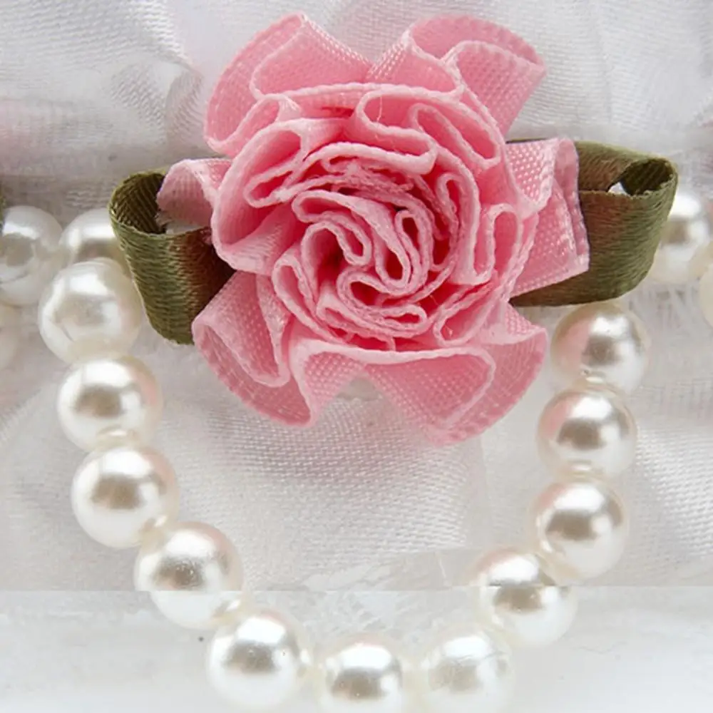 Ошейник кружево для собак и кошек 1 шт. цветок роза ошейник модные ошейники из