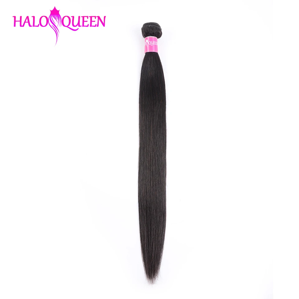 HALOQUEEN бразильские волосы волнистые пряди Волосы remy прямо 40 дюймов Cabelo Humano