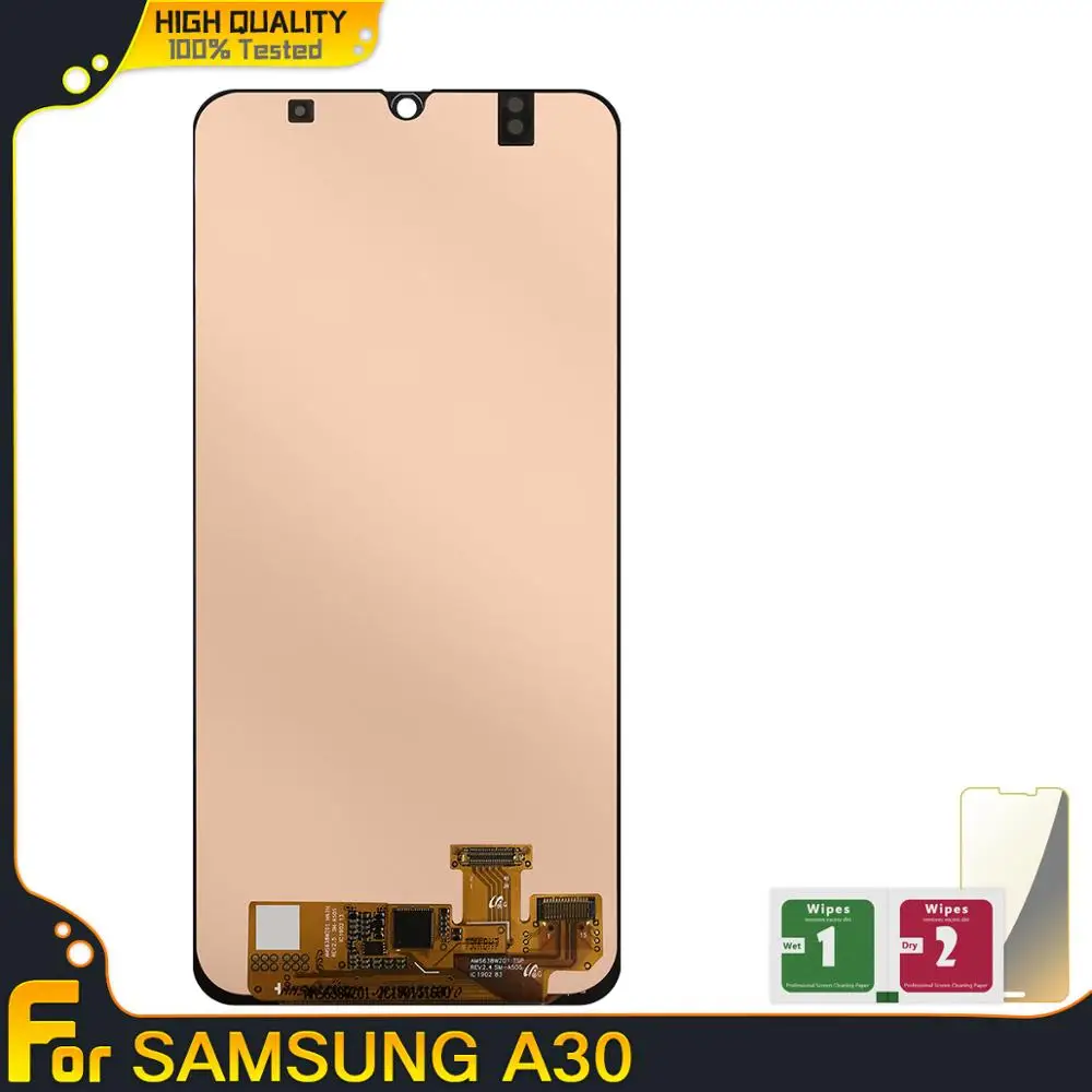 Дисплей для Samsung galaxy A30 A305 сенсорный экран с дигитайзером в сборе рамкой ЖК