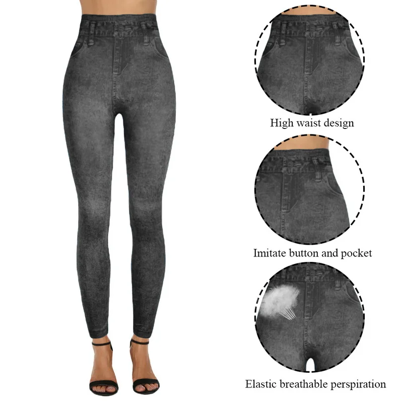 Женские Штаны Для Йоги бесшовные спортивные Леггинсы с высокой талией для