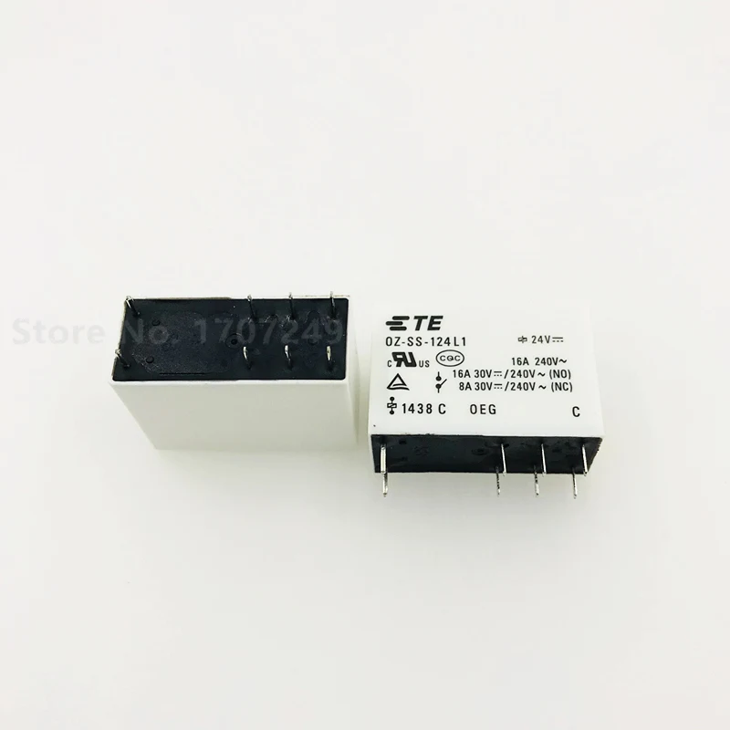 100% новое оригинальное реле мощности TE OEG OZ-SS-105L1 5VDC OZ-SS-112L1 12VDC OZ-SS-124L1 24VDC 16A 8PIN | Реле -4000127121265