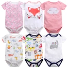 Боди для мальчиков и девочек, летний, с коротким рукавом, на возраст 0-24 месяцев, 3 шт.