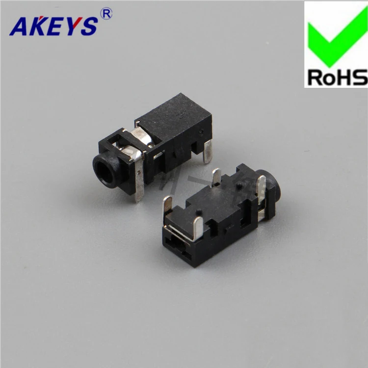 30 шт. розетка для наушников 2 5 4 фута фиксированные ножки и гнездо мм женское