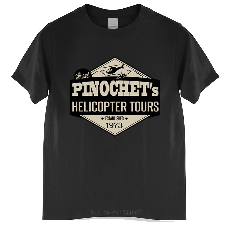 Мужская хлопчатобумажная футболка с круглым вырезом Топы Пиночета Pinochet'S