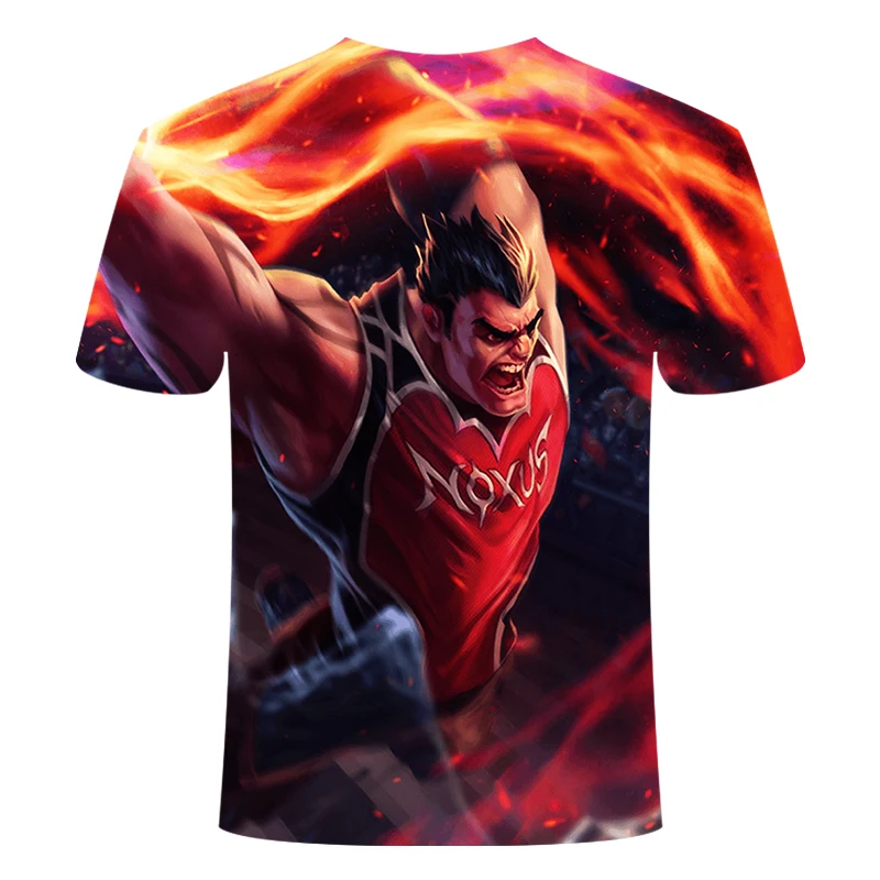 YA72 игровая Лига Легенд yasuo leesin Thresh 3D Футболка с принтом Мужская детская футболка большой размер 6XL игровая команда рубашка