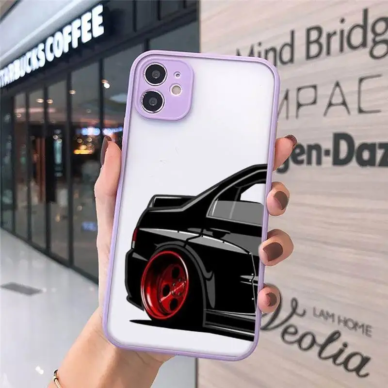 

Sports Cars Male Men cartoon Phone Case matte transparent For iphone 7 8 11 12 plus mini x xs xr pro max cover