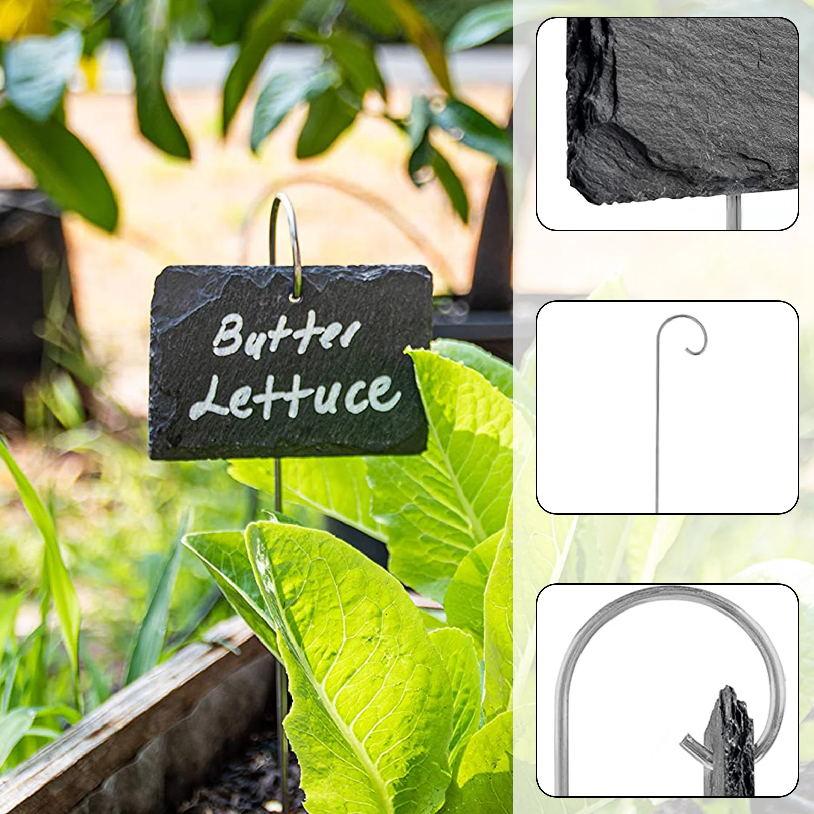 

Flower Pot Label Vegetables Plant Pot Labels Tags Garden Chalkboard Decor Herbs Flowers Tools Garden Decoration