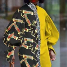 Африканское платье-рубашка для женщин Дашики, новый стиль 2021, весна-осень, африканская одежда, модная африканская Женская Длинная блузка