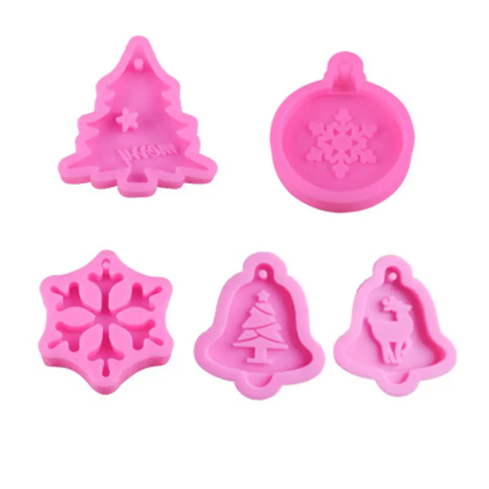 

3D Christmas Silicone Molds For Soap Snowflake DIY Xmas Chocolate Mold Sugar Craft Soap Mould Fondant Cake Decorating Tools