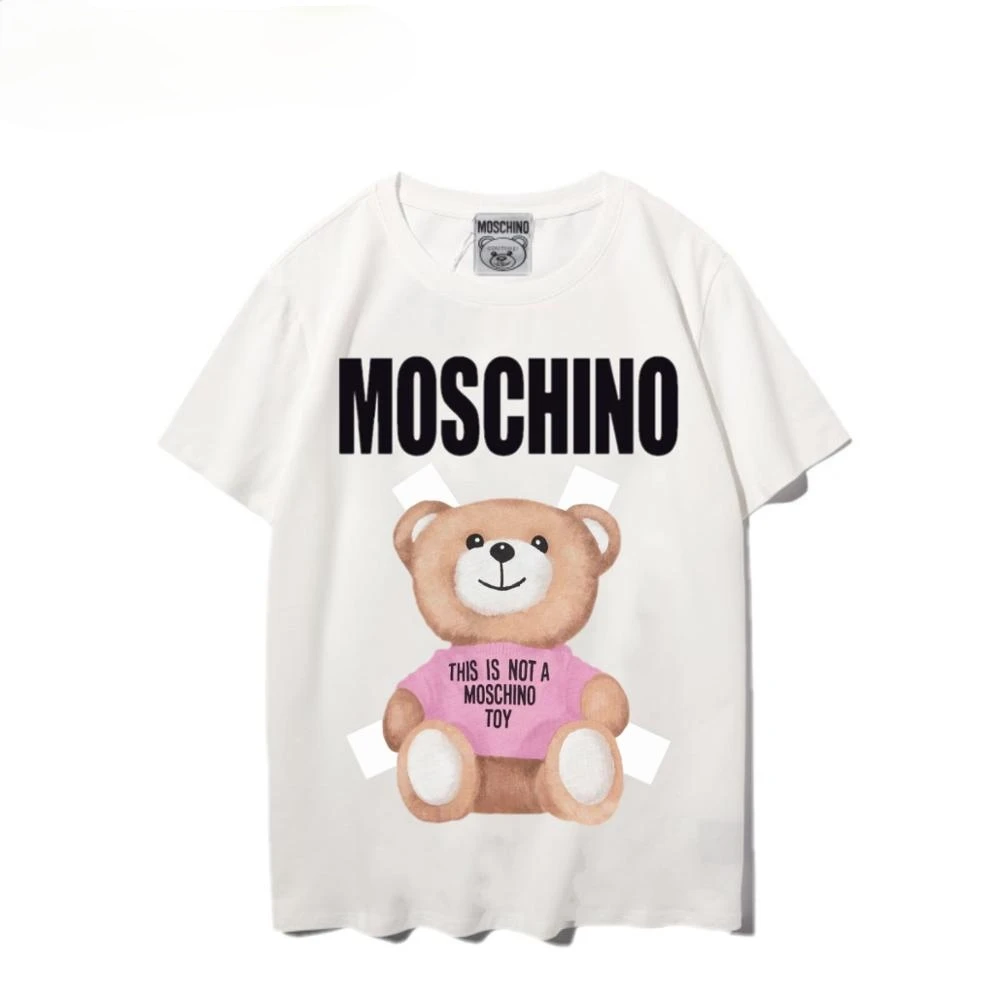 

Moschino T-shirt Summer Cute Bear T-shirts Female 2020 New Style Loose Couple Short Sleeve Cloth