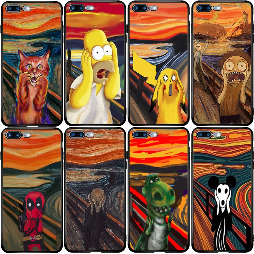 Phone Case for iPhone 5 5s SE 2020 6 6S 7 8 XS XR 11 12 Oneplus 3 5T 6T 7T Pro Max Plus Крик Мунка | Мобильные телефоны и