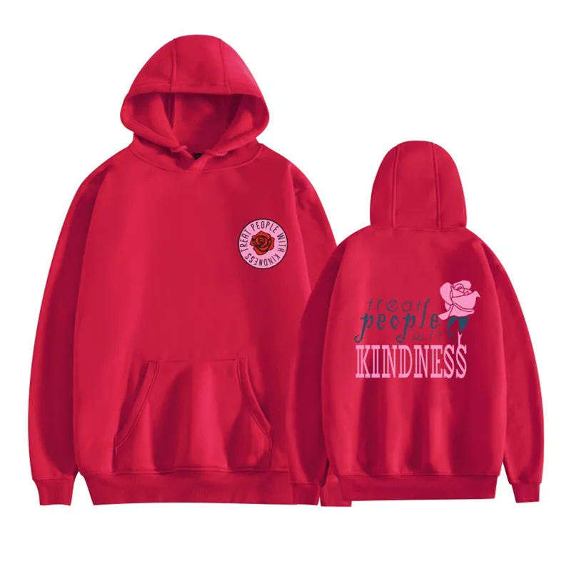 

Treat People With Kindness fun pink Hoodie Sweatshirt vintage letter print Harry Styles Hoodie Streetwear Harajuku Women Clothes