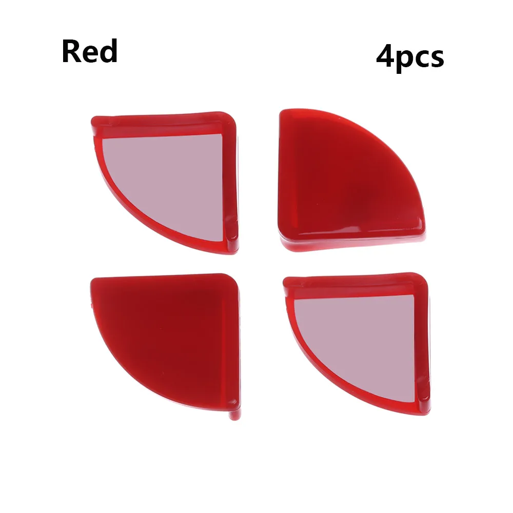 style 4-red 4 шт. Мягкая силиконовая защитная угловая накладка на стол защитная накладка на угол стола защита для детей Защита для детей - Цвет: style 4-red