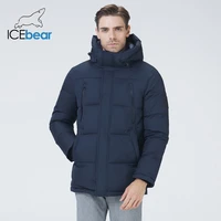 icebear 2021 new winter mens jacket hooded mens clothing thicken warm jacket fashion brand mens mwd21823i