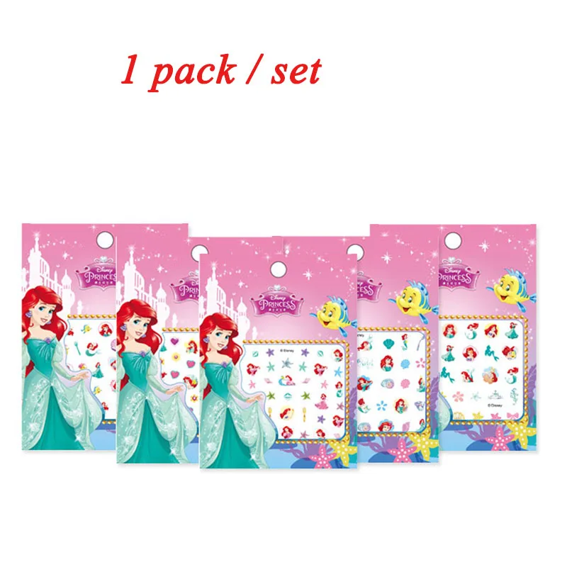 random 1 pack G Милый Дисней замороженные 2 Эльза Анна наклейки для ногтей s макияж фигурка игрушка детская игрушка Принцесса София Дети Серьги Наклейка игрушка кукла подарок - Цвет: random 1 pack G