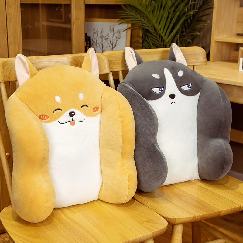 

40 Cm Animal Lumbar Pillows Office Dormitory Seat Bed Sedentary Cushions For Lunch Break Thick Soft Cute Плюшевая талия животных