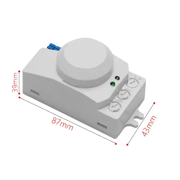 Promotion! 5.8GHz HF System LED Microwave 360 Degree Motion Sensor Light Switch Body Detector White |