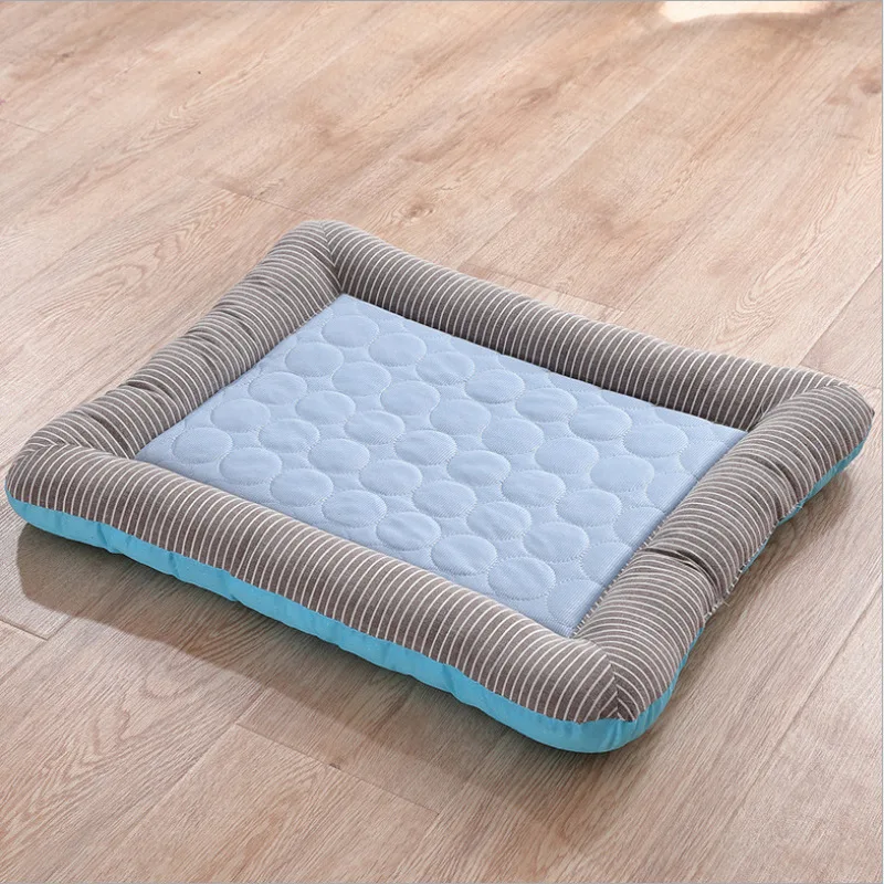 Summer Cooling Pet Dog Mat Ice Pad Sleeping Mats For Dogs Cats Kennel Top Quality Cool Cold Silk Bed | Дом и сад