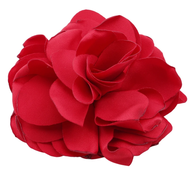 Эластичные резинки для волос с большими цветами розы милые девочек и женщин