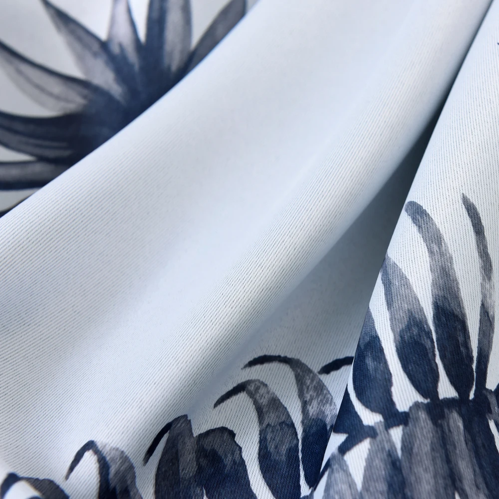 Шторы с китайским банановым принтом для детской комнаты 1 шт. W100xL200cm маленькие