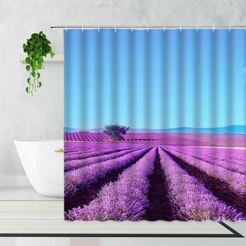 Осенняя занавеска для душа с изображением Красного влюбленного дерева