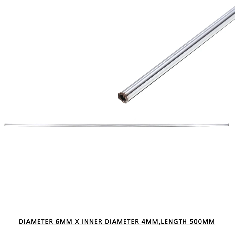 Износостойкая Серебристая круглая трубка из нержавеющей стали 304 с защитой от