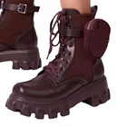 2022 Высококачественная женская обувь с карманами, кошельки, сапоги с ремнем и пряжкой, увеличенные женские нескользящие сапоги