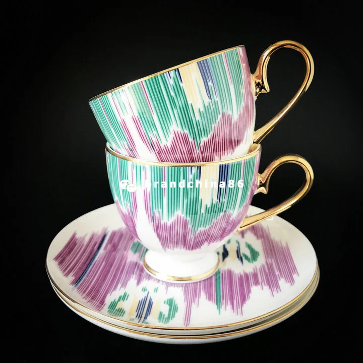 Высококачественная кофейная чашка с короной из костяного фарфора керамическая