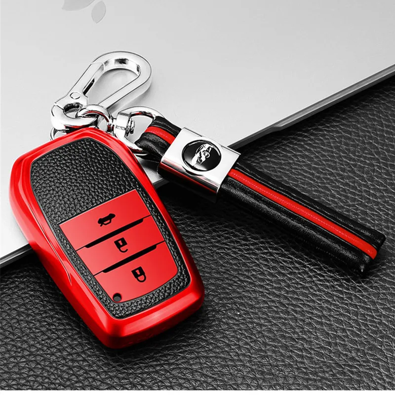 Чехол для автомобильного ключа Toyota чехол Chr Rav4 Auris Avensis Prius Aygo Corolla Camry Land Cruiser 200 Prado