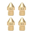 5 шт. 3D-принтеры MK8 сопла аксессуар 0,4 мм для CR-10 для Эндер 3 для Anet A8 для Creality CR-10 CR-10S S4 S5 для 3D-принтеры