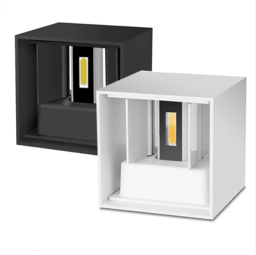 Регулируемая наружная настенная светодиодная кубическая лампа с регулируемой