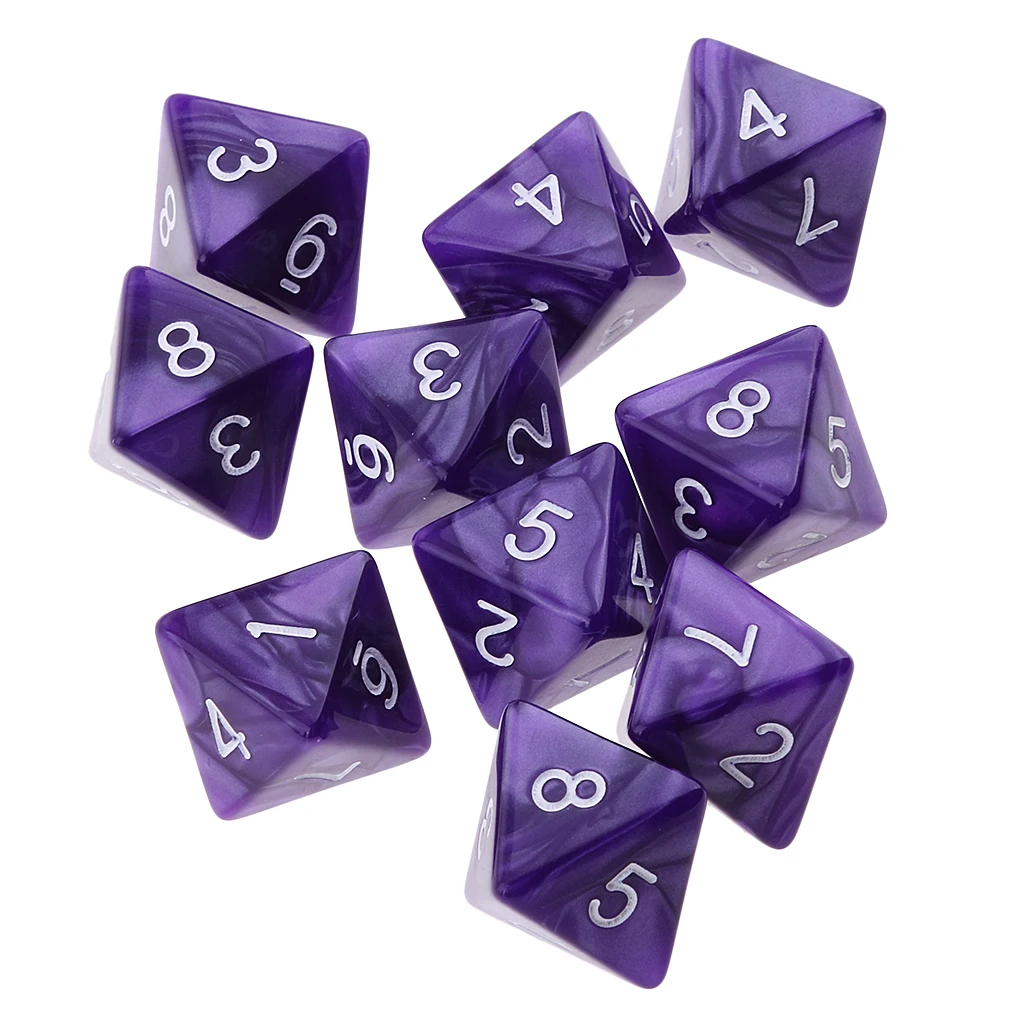 10pieces 8 Sided Dice D8 Polyhedral Dice for DND Party Table Board Games Dice Set Acrylic 1.6cm D8 Polyhedral Dices 10pieces 8 Sided Dice D8 Polyhedral Dice for DND Party Table Board Games Dice Set Acrylic 1.6cm D8 Polyhedral Dices