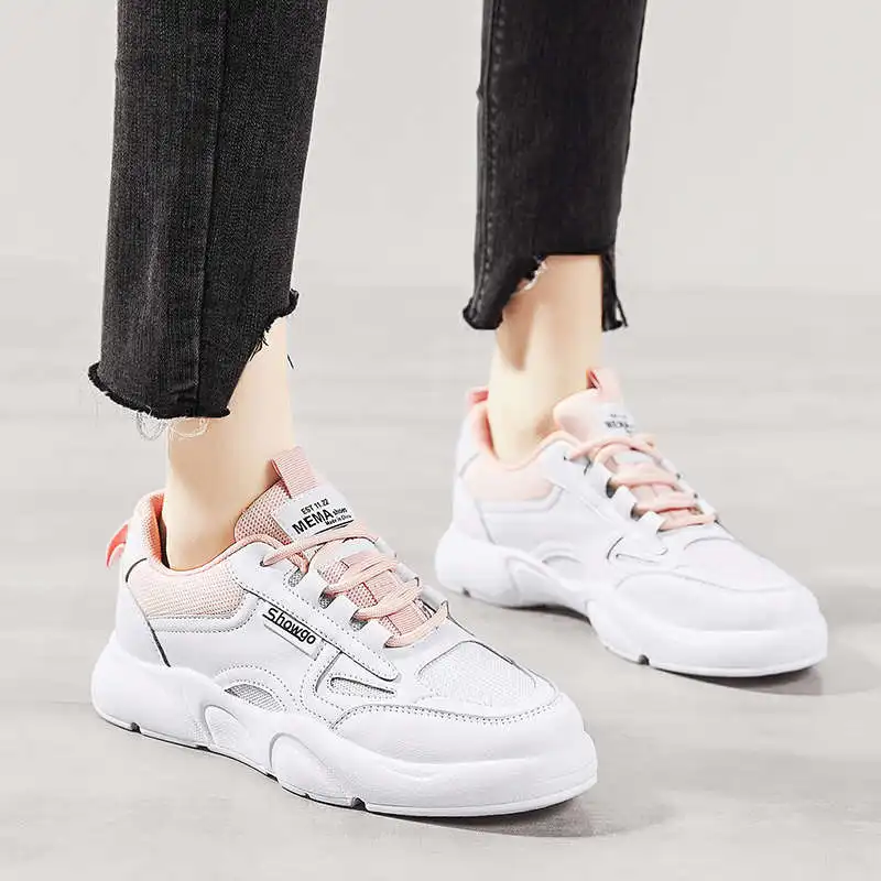 

Women Running Shoes 2021 Fittnes Sports Shoes Lovers Sneakers Sport 32-39 Sport Shoes Shock Absorber Tennis Bot Breathing Sole