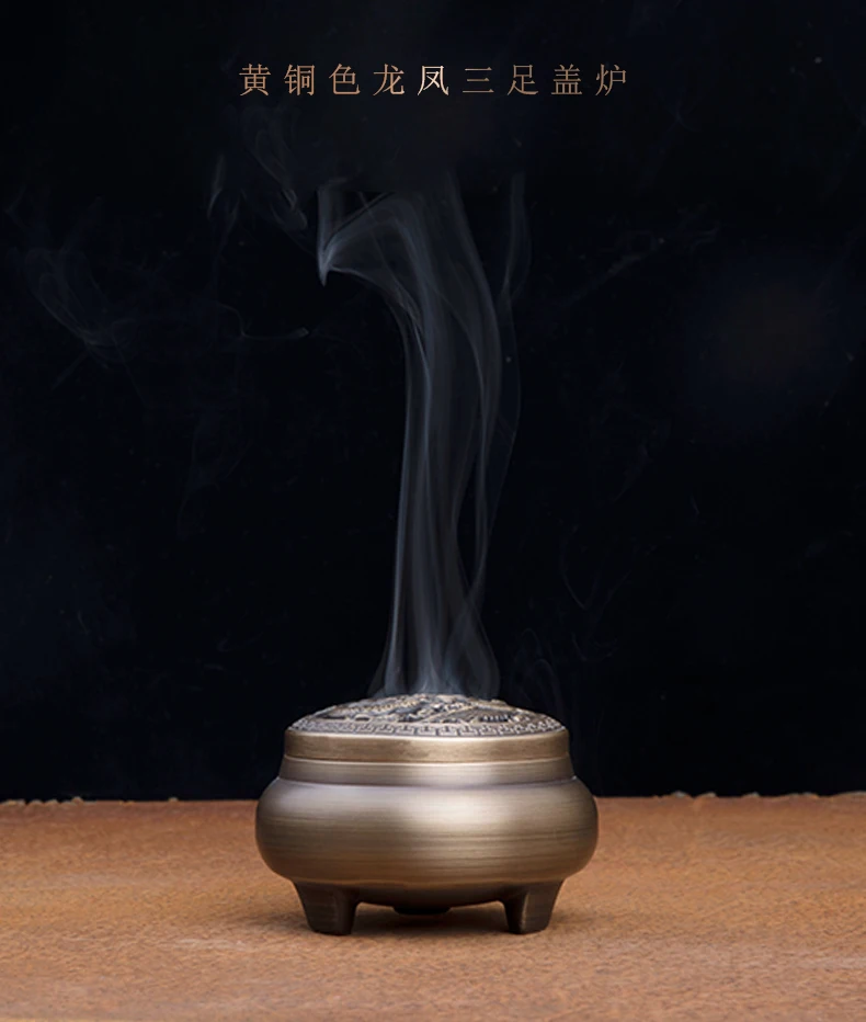 

Luxury Statue Incense Burner Metal Cover Smoke Incense Burner Plate Dragon Decor Bruciatore Incenso Art Incense Holder EA6XXL