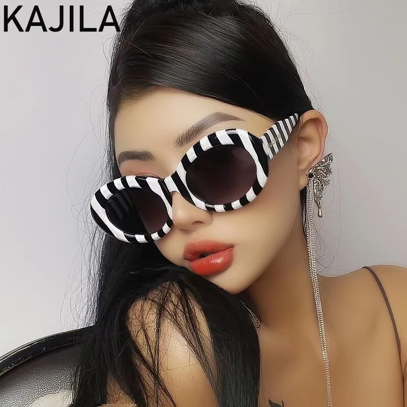 

Fashion Round Sunglasses Women 2021 Luxury Brand Trendy Oval Steampunk Sun Glasses For Men Vintage Sunglass Shades Eyewear