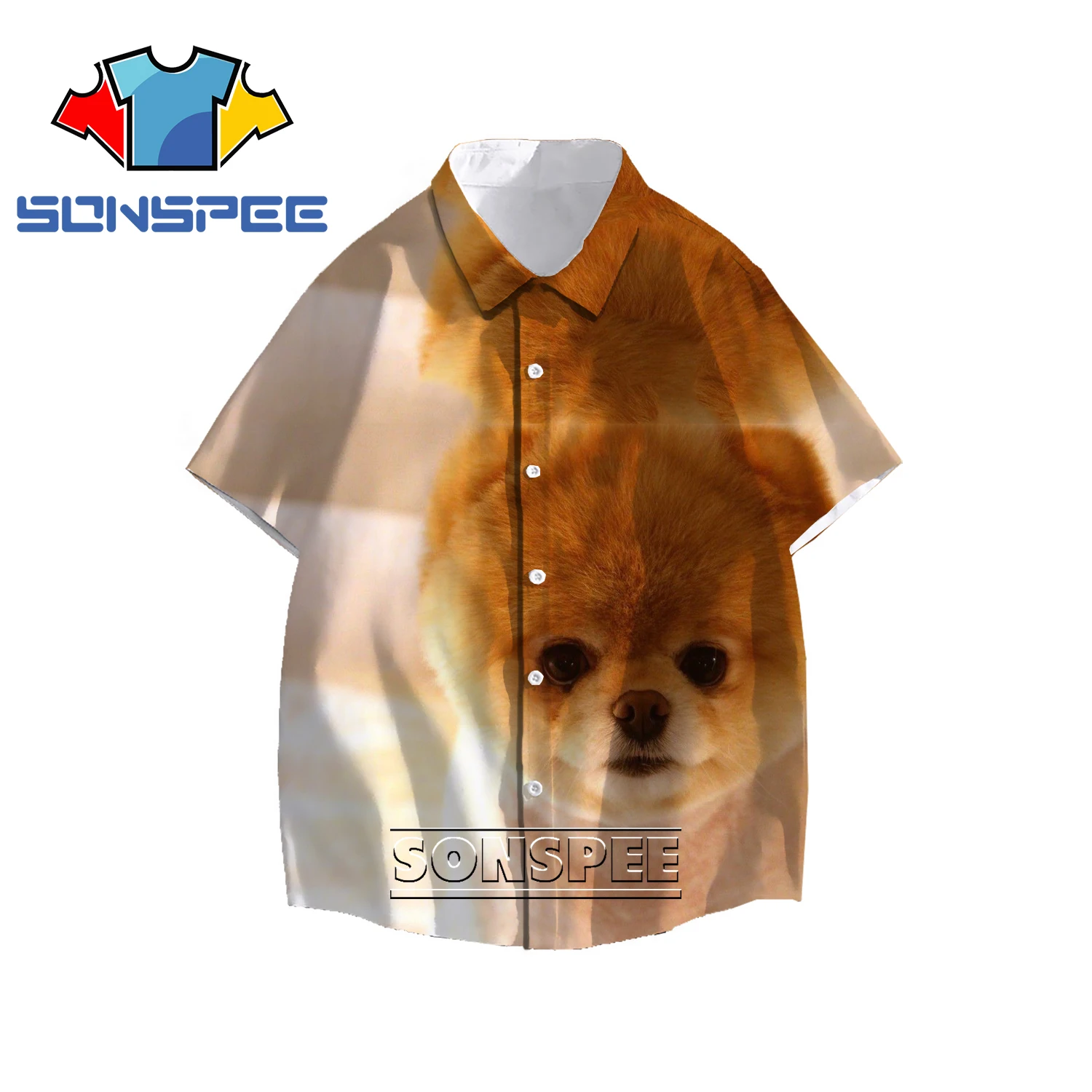 

LIASOSO 2021 new fashion super suitable for beach surfing sexy cute dog casual beach shirt loose and comfortable