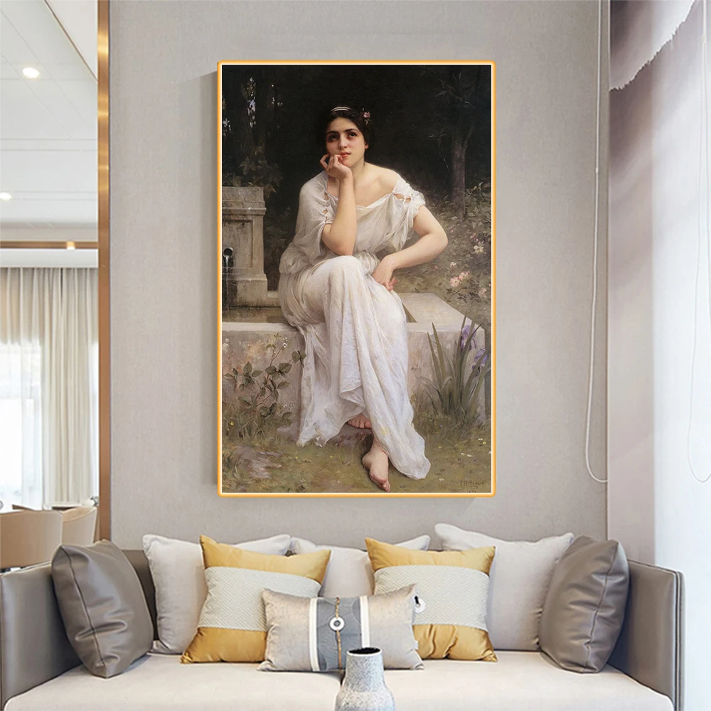Citon Amable Lenoir Meditation медитация Canvas Холст Картина маслом всемирно известное