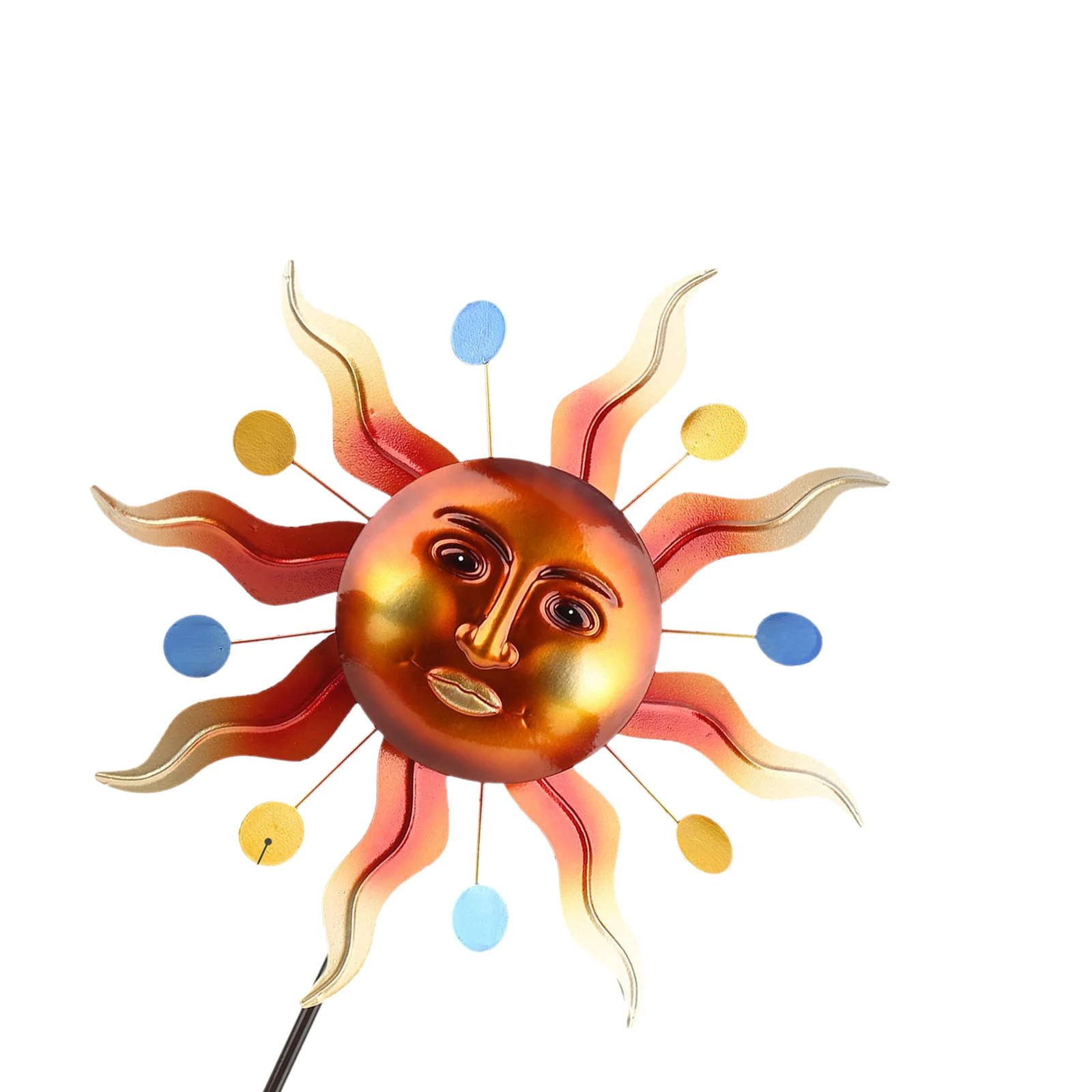 

Metal Abstract Sun Windmill Stake Garden Decor Spinner Wind Yard Lawn