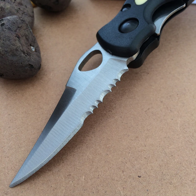 Складной нож для выживания в походе кемпинга бамбуковое карманное лезвие чистки