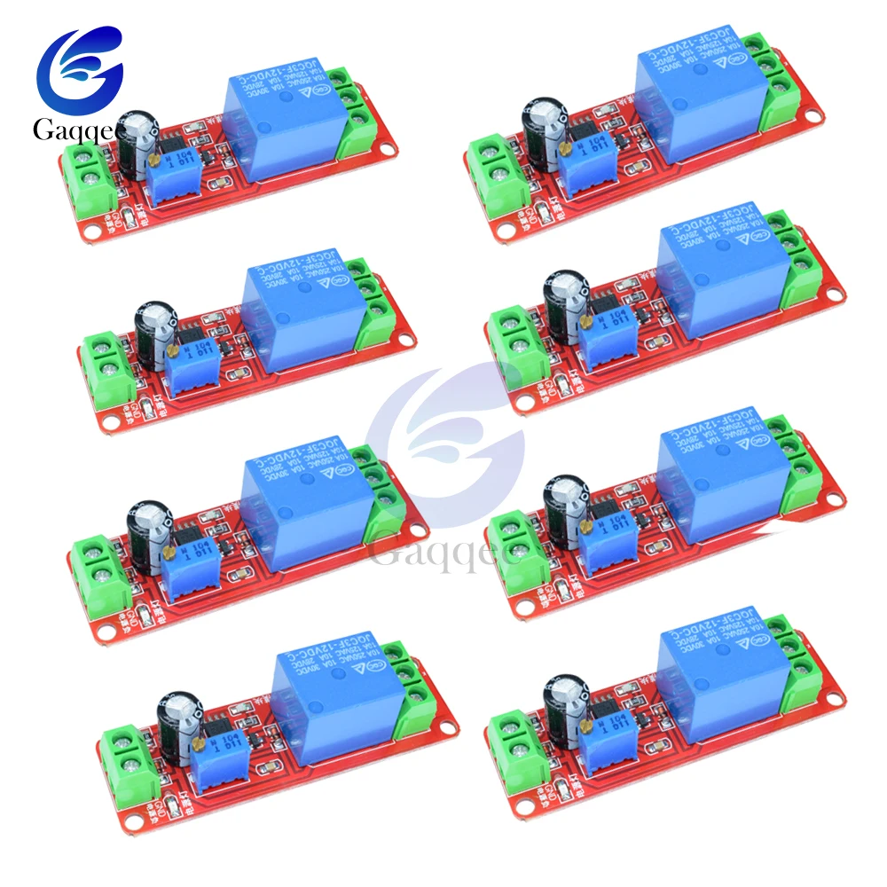 10 шт. 12 В постоянного тока автоматическое реле задержки времени NE555 таймера