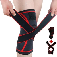 high quality knee compression sleeve comfortable soft sports men pressurized bandage knee pads knee brace knee guard 1pc