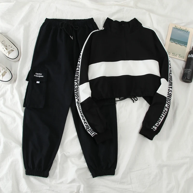 Брюки Neploe женские Стрейчевые с завышенной талией повседневные спортивные