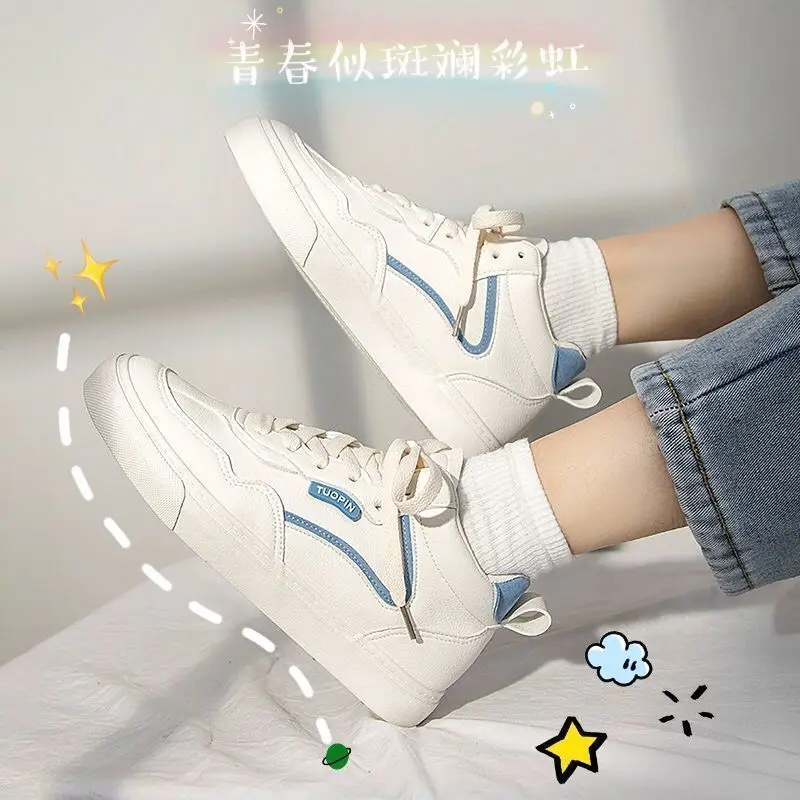 

Sports Shoes Women Sneakers Spring Kawaii Flats Fashion Casual Cute Running Vulcanized White Tennis Comfortable Dropshipping