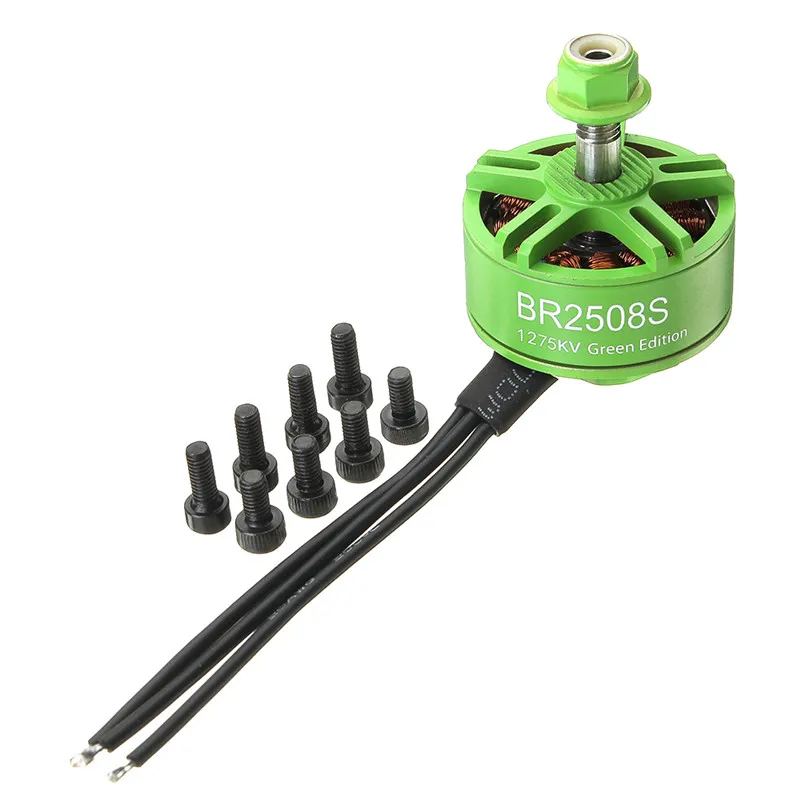 1 шт. Racerstar 2508 BR2508S Green Edition 1275KV 1772KV 2522KV бесщеточный двигатель для FPV Racing RC Drone Multirotor