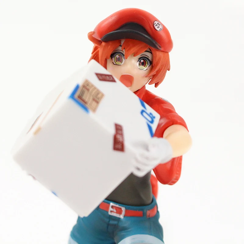 Аниме клетка на работе белая кровяная красная Hataraku Saibou ПВХ фигурка Коллекционная