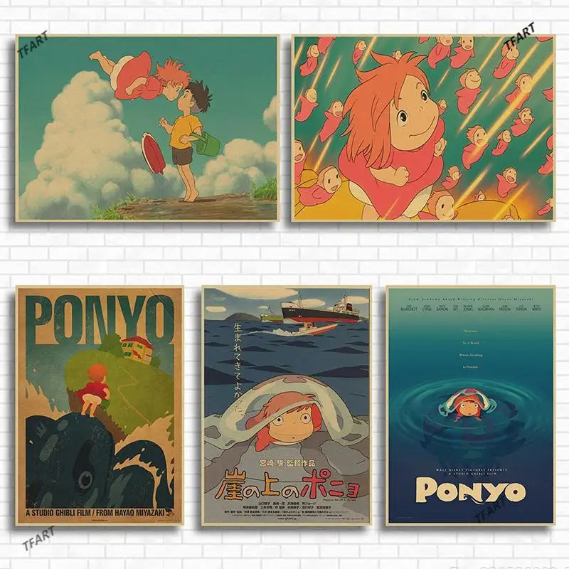 

Алмазов картина Ponyo на скале алмазы, инкрустированный алмазами Мозаика DIY Алмазная вышивка украшение дома